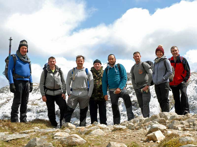 Hikers in Snowdonia